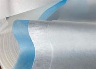 सफेद और नीला 40Gsm मेल्टब्लाऊन गैर बुना कपड़ा काता बंधुआ कपड़ा